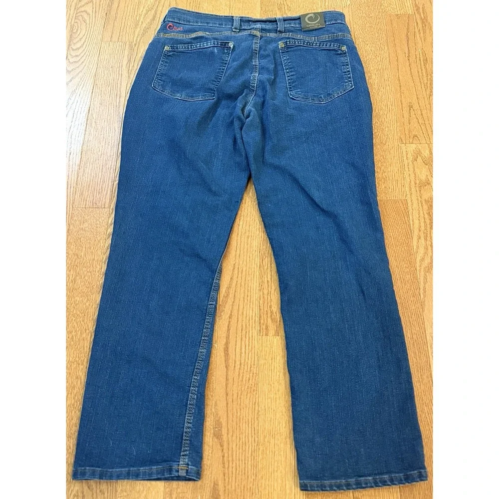 Origin USA Jeans Mens 36x32(30) Blue Delta 68 Legit Fit Slim Straight Stretch
